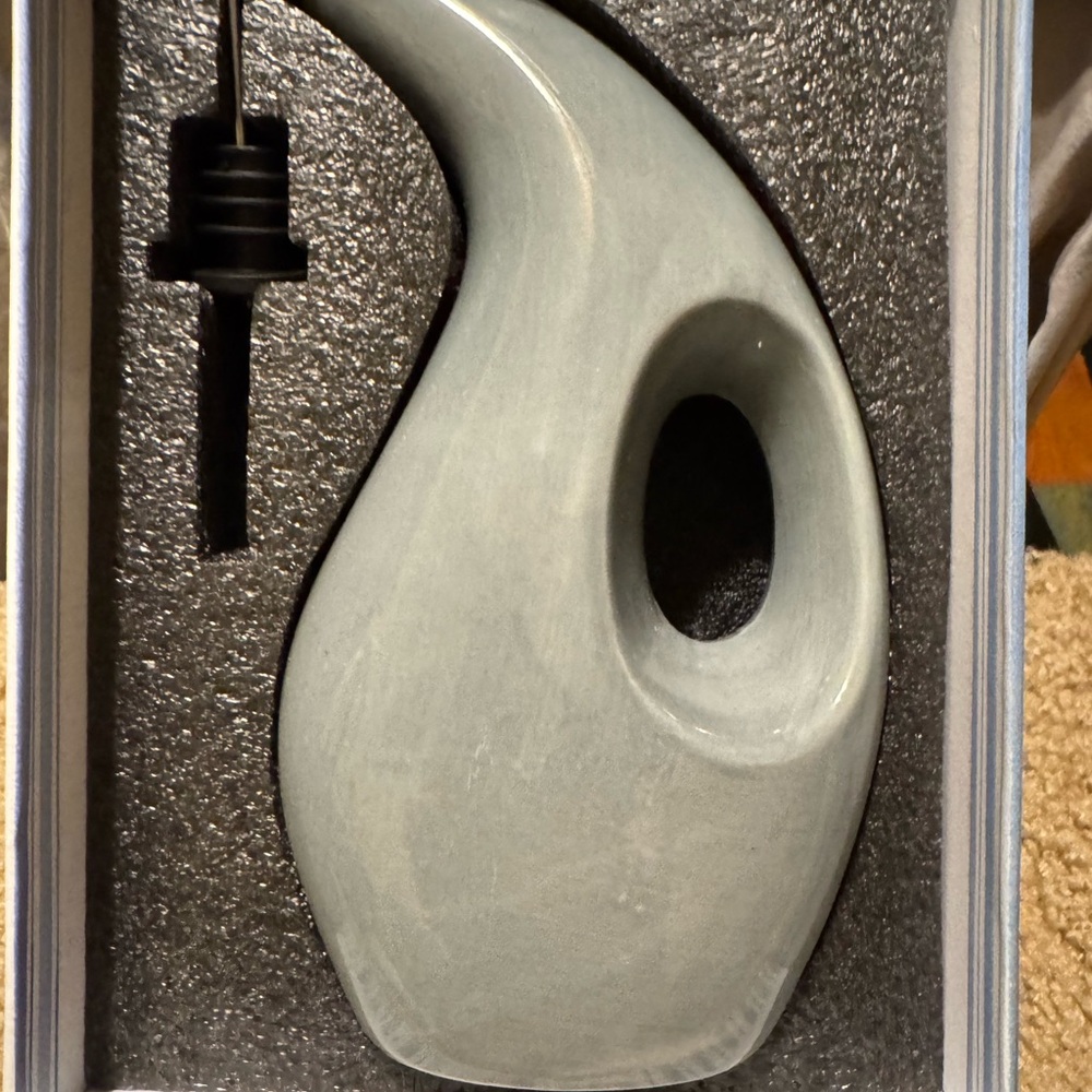 Modern Gray Ceramic Oil Dispenser